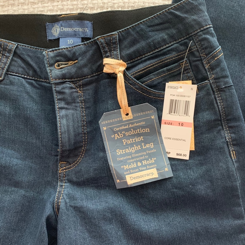 !!LAST CALL!!Democracy Indigo Straight Jeans Sz 12 - Picture 8 of 13